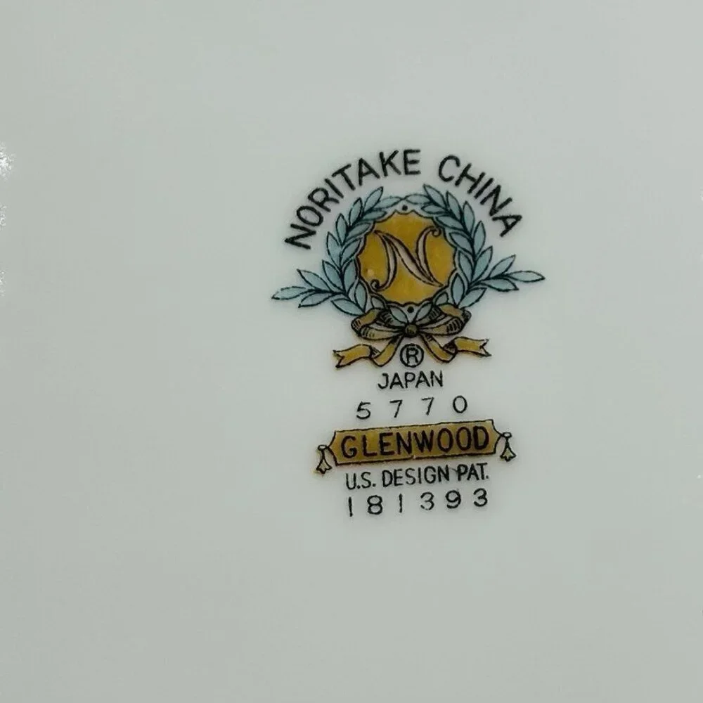 Noritake Glenwood 5770 Japan Salad Plates 8.375” Set of 4 Pink Roses Platinum